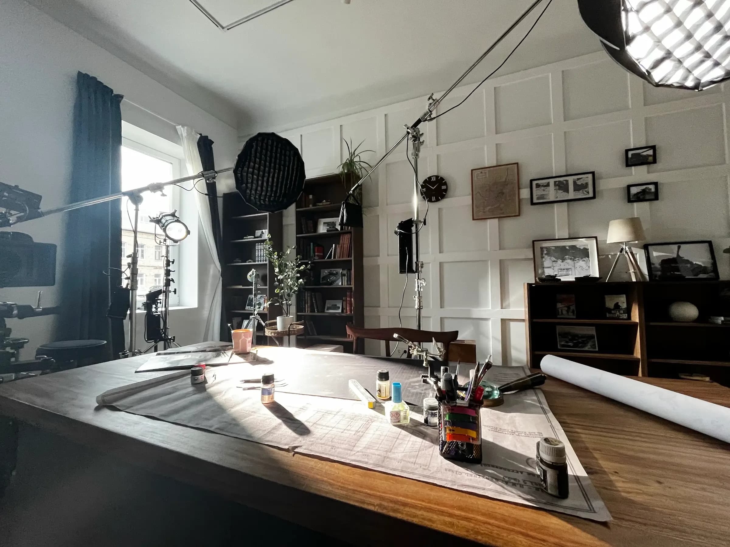 Filmavimų setas kabinetas